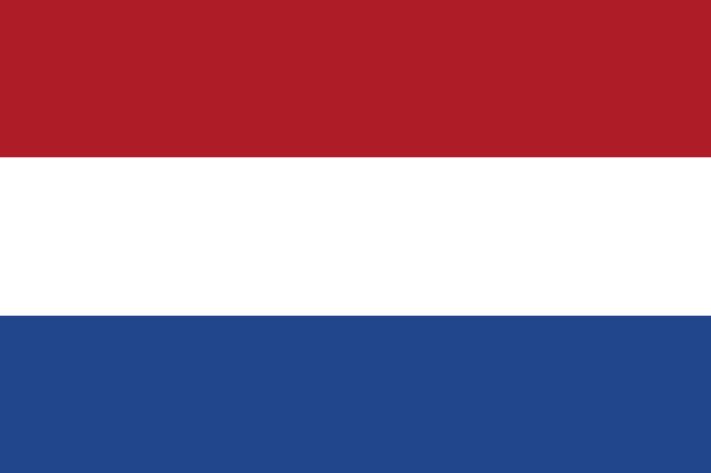 A bandeira característica da Holanda.