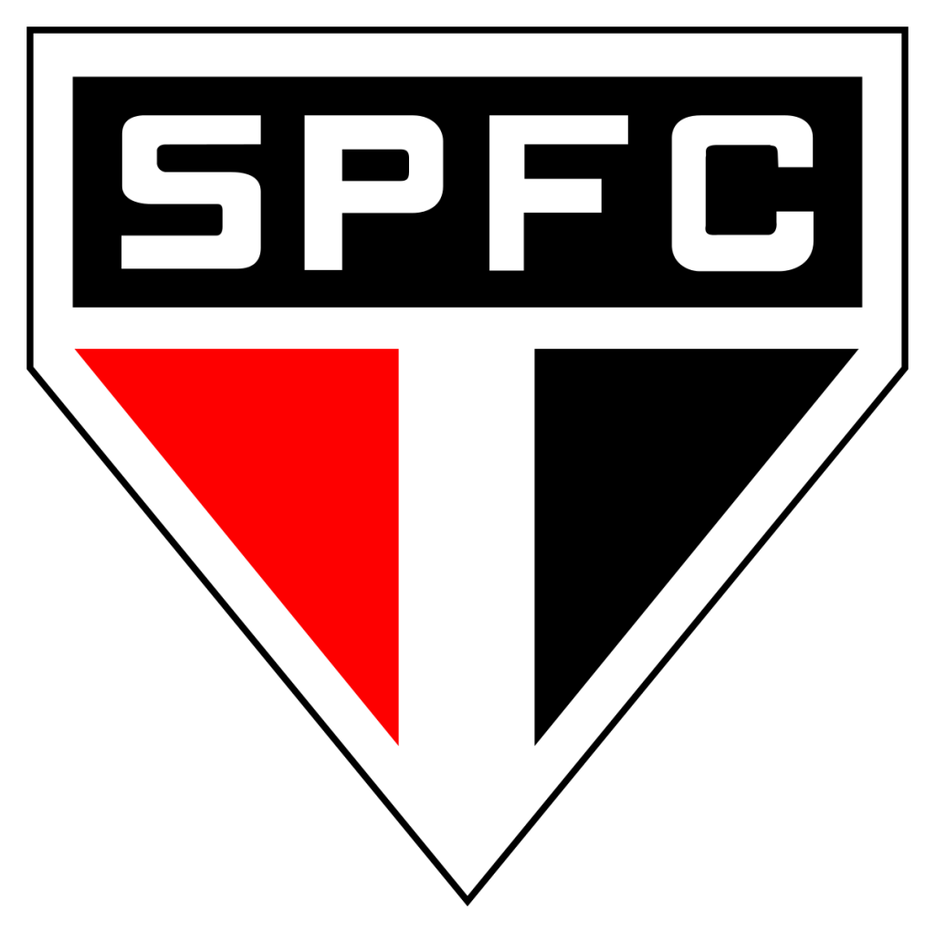 O logotipo emblemático do time de futebol do São Paulo